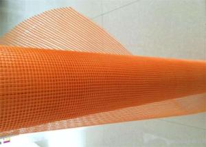 Wholesale 110g 10x10mm Orange Color Fiberglass Mesh With Glass Coating For Wall Material from china suppliers