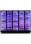 Glass Door Beer Fridge Drink Beverage Cooler And Chiller With Colorful LED