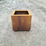 Rusty Red Large Flower Pots Outdoor Customized Style for Gardenscape Beautificat