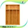 Buy cheap Durable Bamboo Drawer Organizer Expandable Natural Colour For Utensils Cutlery from wholesalers