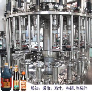 Wholesale Automatic SUS304 18000BPH Fish Sauce Filler bottle filling capping machine sauce packing machine from china suppliers