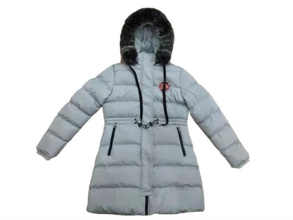 Ladies Long Puffa Coat Womens Long Padded Jacket With Fur Hood Lightweight