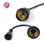 PVC Material Waterproof E27 Lamp Holder for -20C-80C Temperature Range and