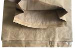 Biodegradable Double Layers 60gsm Open Mouth Paper Bags With Pinch Bottom