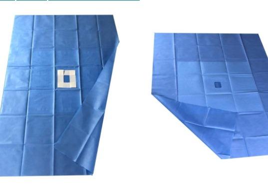Adhesive Sterile Fenestrated Surgical Drape Broad Spectrum Antimicrobial