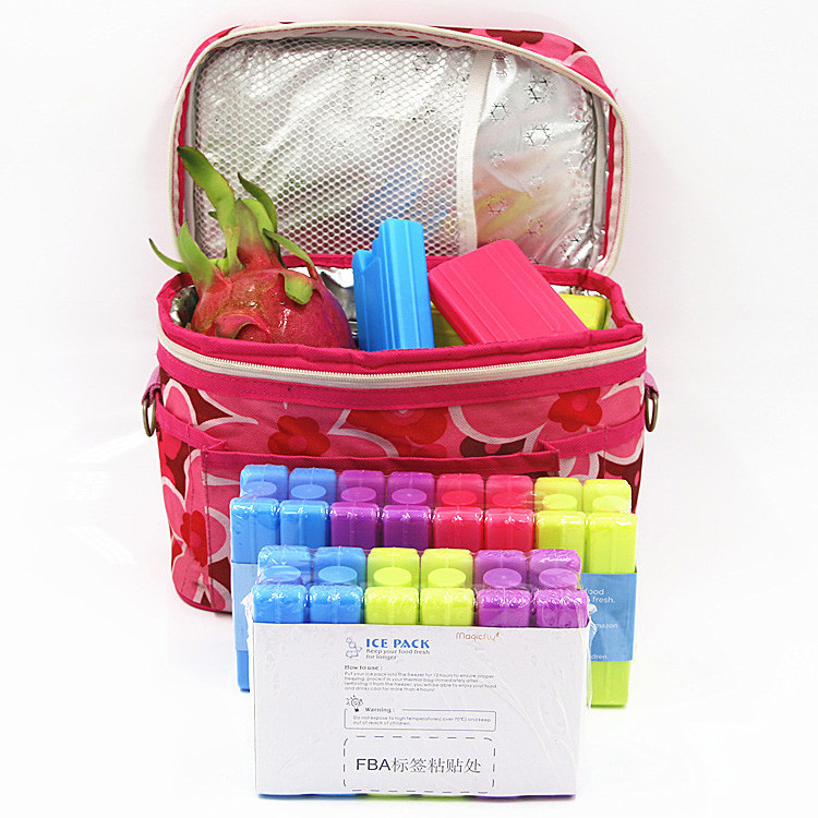 colorful rigid HDPE food grade colorized plastic ice packs widely use keep cold gel bottle cooler for kids lunch box
