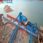 75kw-150kw Generator Power Chain Bucket River Sand Gold Mining Ship for River