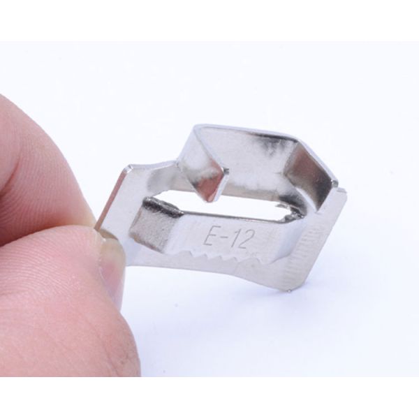 Fire Resistance Stainless Steel Zip Ties 8mm Width 0.4mm Thickness Polished Surface