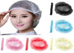 Colorful Eco Friendly Disposable Head Cap Latex Free For Clean Room / Laboratory