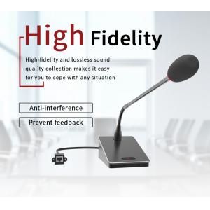 Supercardioid Directivity Desktop Dante Microphone / Network PoE Wired