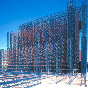 China 20m Steel Pallet Rack Supported Building Clad High Bay Warehouse on sale