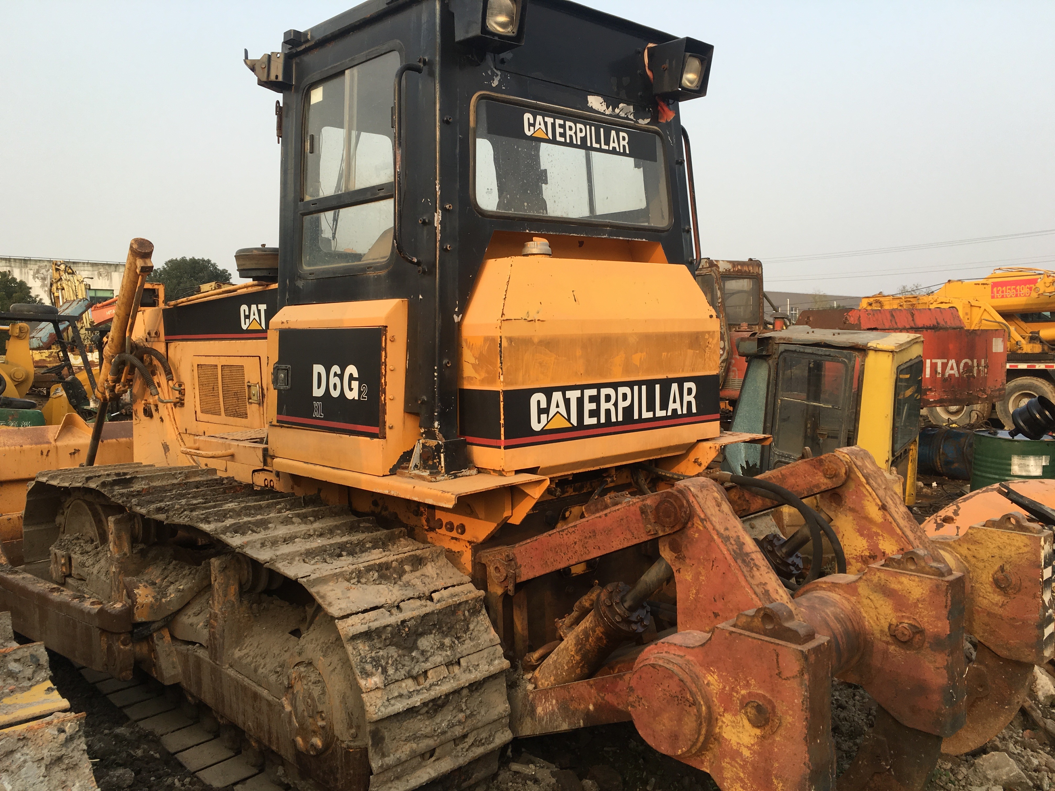 Used CAT CATERPILLAR D6G D6D D7H Japan Original Crawler Bulldozer Dozer For Sale