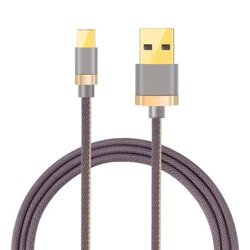 2.5A Gold Plated Denim Fast Charger Cable 480mbps Transmission Speed