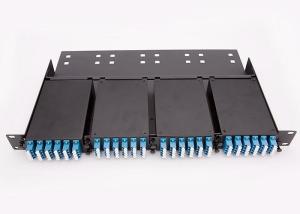 Wholesale Data Center MPO Splitter Cassette No Cover , 96 Cores Max 4 Pcs Wall Mount Fiber Enclosure from china suppliers