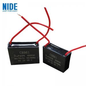 Wholesale CBB61 Air Conditioner Ceiling Fan Capacitor - 2 Wire 3UF 450V AC 60Hz from china suppliers