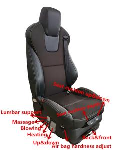 Wholesale Air Suspension Heating Bus Driver Seat Slidable 545mm Width from china suppliers