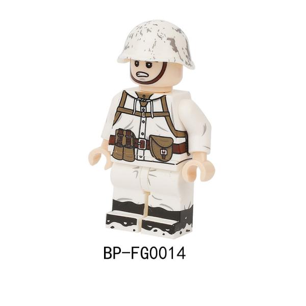 WW2 military action winter soviet soldier mini figure building block compatible