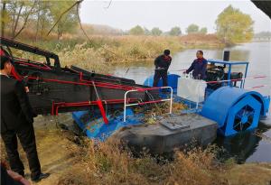 Wholesale price aquatic lake floating weed harvesting machine of river clean channels from china suppliers