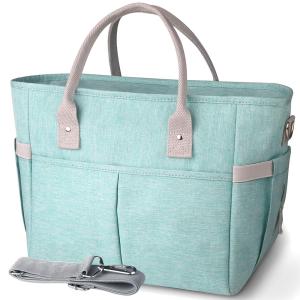 Wholesale Large Tote Adult Lunch Box with Shoulder Strap, Side Pockets and Bottle Holder from china suppliers