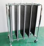 Stainless Steel ESD PCB Storage Trolley Carts Four Wheels Anti Static Workshop