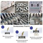 Bike Scrap Metal Crusher Machine Metal Scrap Shredder Customized