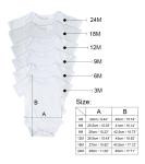 Colored Baby Sublimation Bodysuit Romper For Sublimation Photos Printing