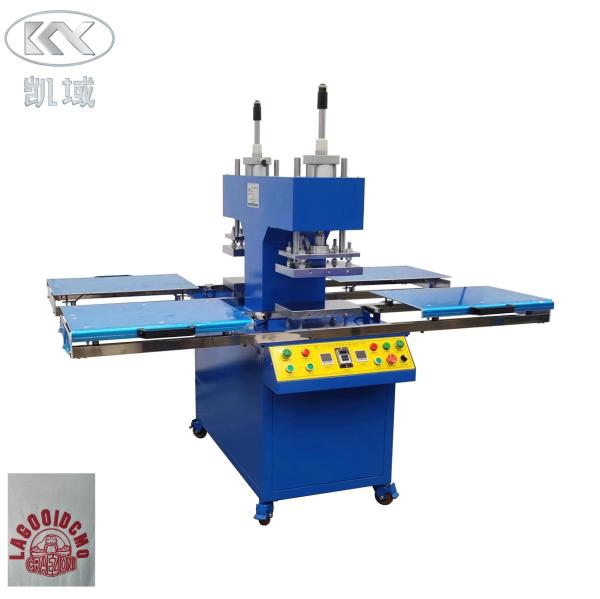 Temperature Controlled Rubber Silicone Embossing Machine For Fabric Label