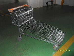 Wholesale Cash And Carry Warehouse Trolleys , 4 Swivel 6.4 Inch Pu Casters Platform Trolleys from china suppliers