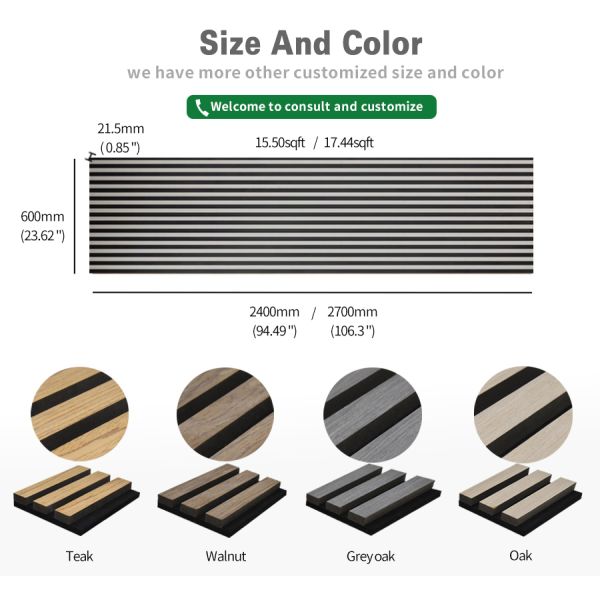 2 Recycled Aku Panel Vertical Wood Slat Wall Acoustic Board Customized