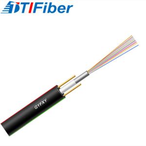 Wholesale GYFXY 12 Core SM MM Outdoor Optical Fiber Cable Black PE LSZH Sheath from china suppliers