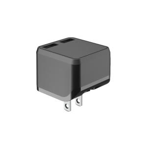 Wholesale Dual USB Flip 5V3.4A American Charger Adapter With Foldable Prong from china suppliers