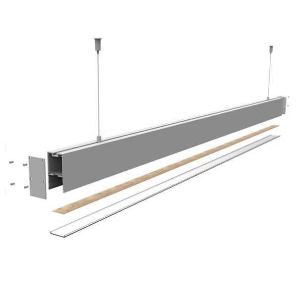 Warm White 30W LED Continuous Linear Hanging Light Billiard For Workshop