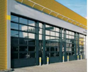 Wholesale Automatic Aluminum Sectional Door Through Mirror Wind Resistance Class 3 40mm from china suppliers