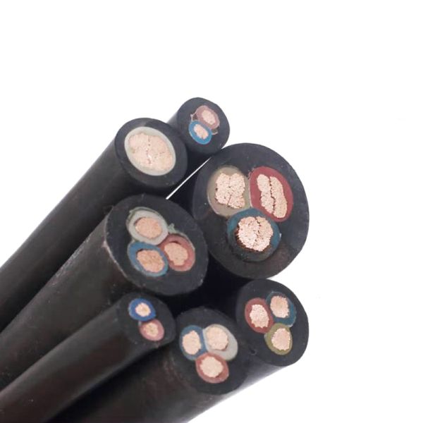 Lightweight Flexible Rubber Cable Waterproof Sheathed Submersible Cable Wire
