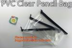 plastic clear transparent color pvc zipper pencilcase/pencil bag, New funny