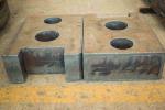 Bearing Seat Parts Laser Cut Steel Plate With Powder Coating / Polishing