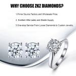 Lab Grown Diamonds Sun Flower Necklace with Round Halo Pendant in 18K White Gold