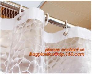 Wholesale Water-Repellent Fabric Custom Print Shower Curtain Mildew-Resistant Machine Washable White ,Bathroom Bath Textile Fabric from china suppliers