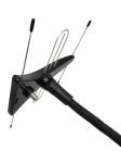High Gain 75 Ohm Fm Uhf Vhf Dvbt2 Digital Vhf Yagi Outdoor Indoor Digital HDTV