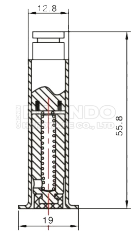 Dimension of JOIL Type Solenoid Stem: