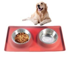 Wholesale Washable Stainless Steel 450*260*45mm,540*95*60mm Non Skid Dog Bowl from china suppliers