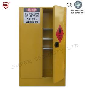 Wholesale Yellow Paint Chemical Flammable Storage Cabinet With Dual Vents For Dangerous Goods 250L from china suppliers