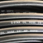 Black Flexible Fuel Resistant Hose Polyester Fiber Braid Diesel Transfer 300psi