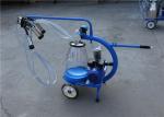 HL-JN07 0.75Kw Motor Dry Type Pump Mobile Milking Machine with Plastic Bucket