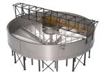 Vertical Gravity Sedimentation Mining Thickener Equipment 3m-12m Depth