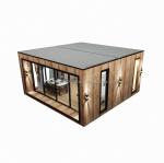 Sunshine House Container Prefabricated Wooden Glass House with Customized Color