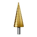 Industrial quality triangle 6mm shank straight flute hss step drill bit 4mm-12mm