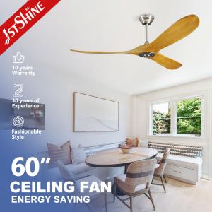 Wholesale Remote Control Decorative 60 Inch Ceiling Fan Wood Design For Bedroom from china suppliers