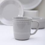 FDA LFGB Approval Coastal Ceramic Dinnerware Sets 4 Piece Dish Set