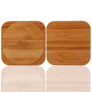 Wholesale Bamboo Wireless Mobile Charger for Qi Enable Smartphone OEM / ODM Acceptable from china suppliers